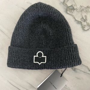 Isabel Marant Bayle Logo Merino Wool Beanie NWT